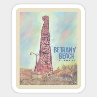 Bethany Beach Chief Little Owl Totem Sticker